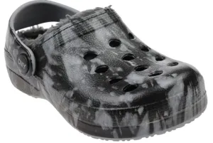Toddler Boys Tie Dye Printed Clog with Faux Berber Lining