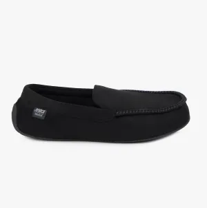 Totes Isotoner PILLOWSTEP DRIVINGS Mens Moccasin Slippers Black