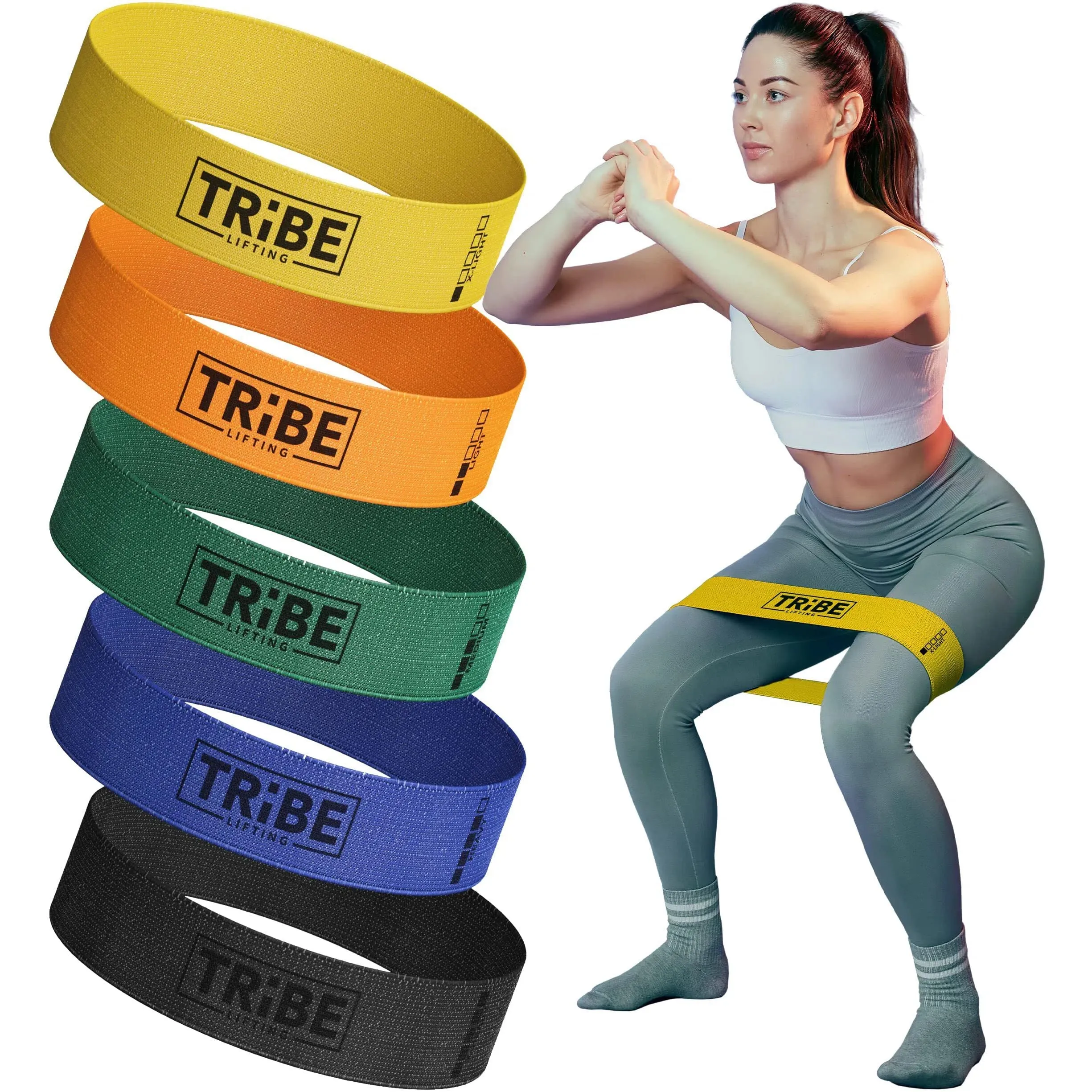 Tribe Fabric Resistance Bands for Botty Workout
