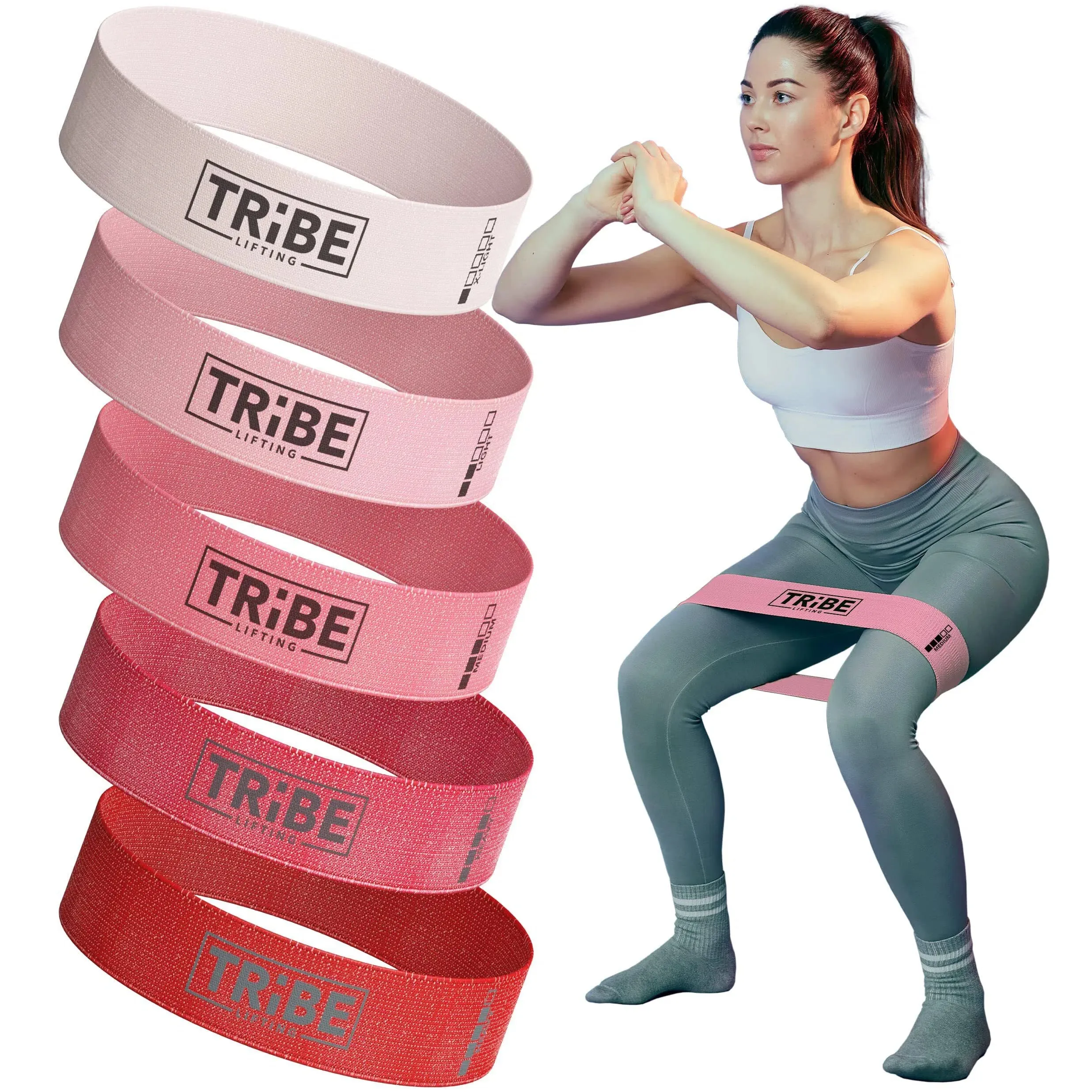 Tribe Fabric Resistance Bands for Botty Workout