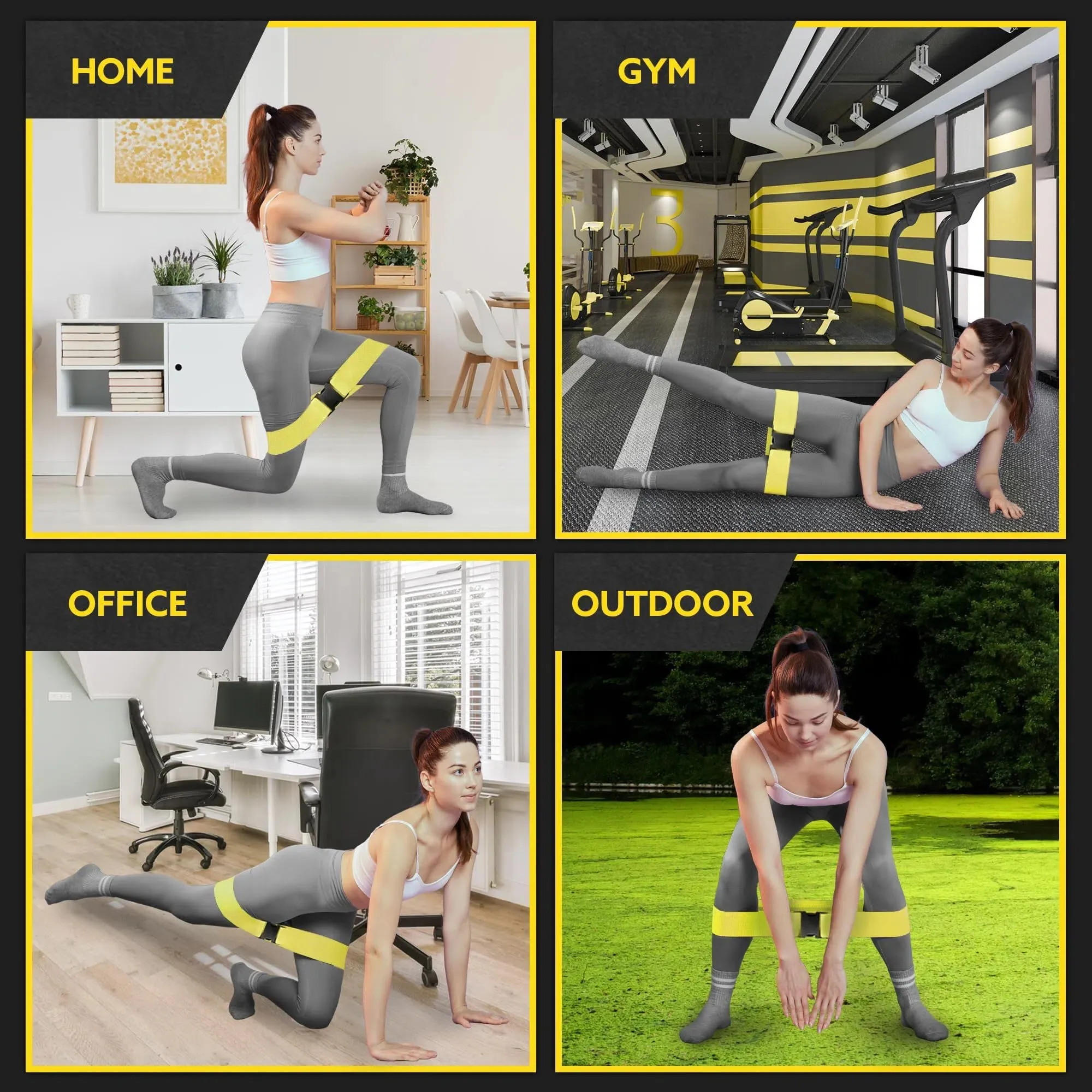 Tribe Fabric Resistance Bands for Botty Workout