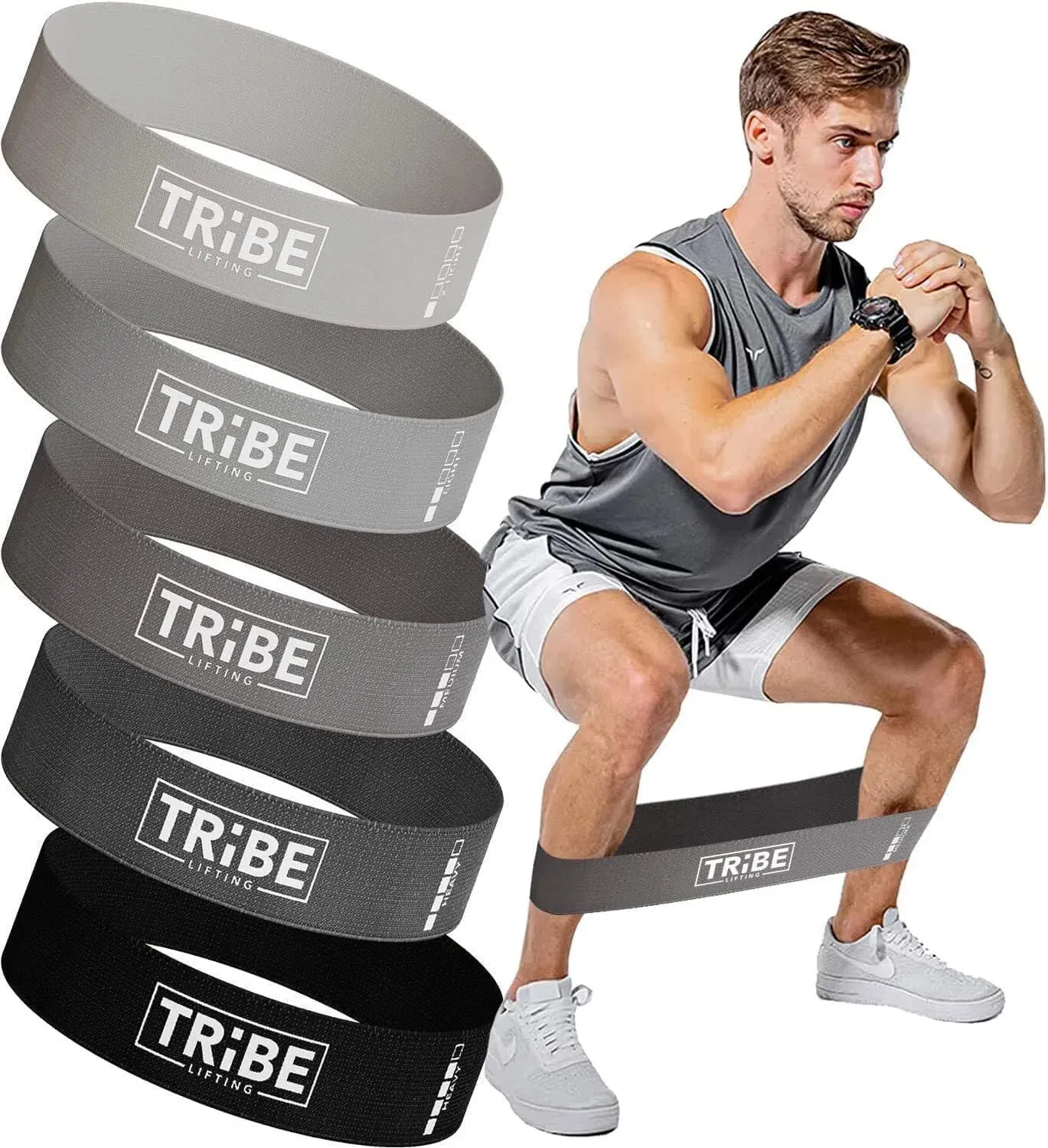 Tribe Fabric Resistance Bands for Botty Workout