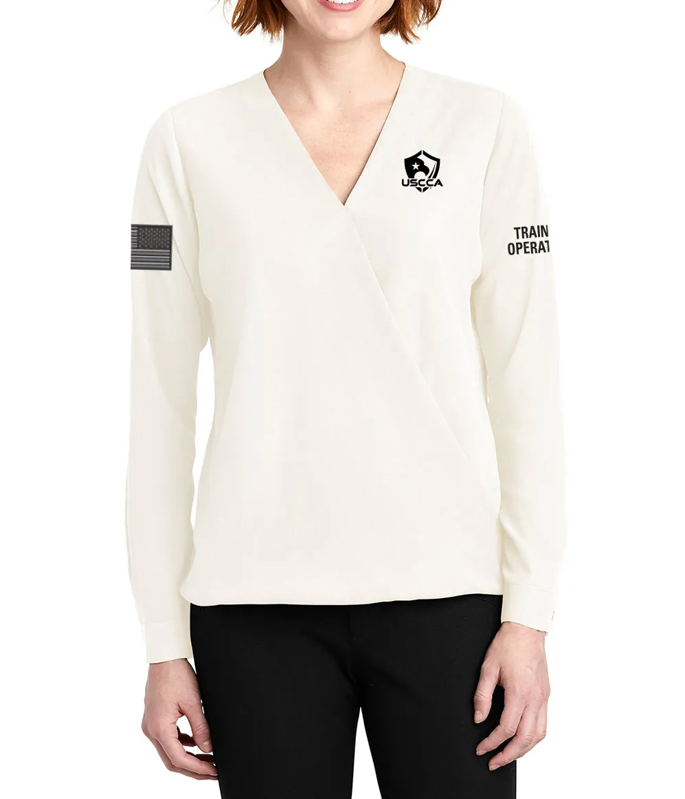 USCCA Ladies Port Authority ® Wrap Blouse