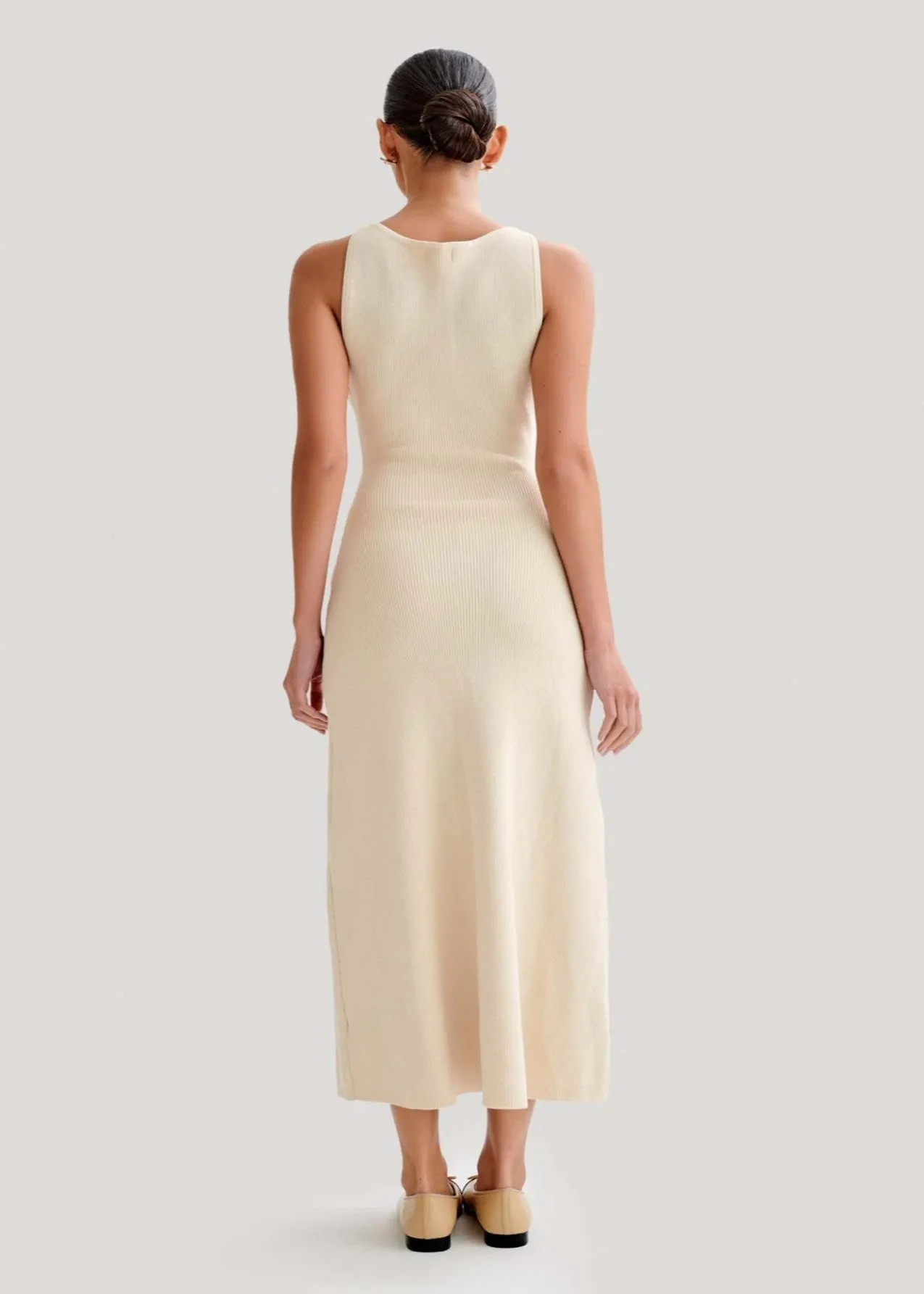 Valeria - Contrast Trim Midi Dress