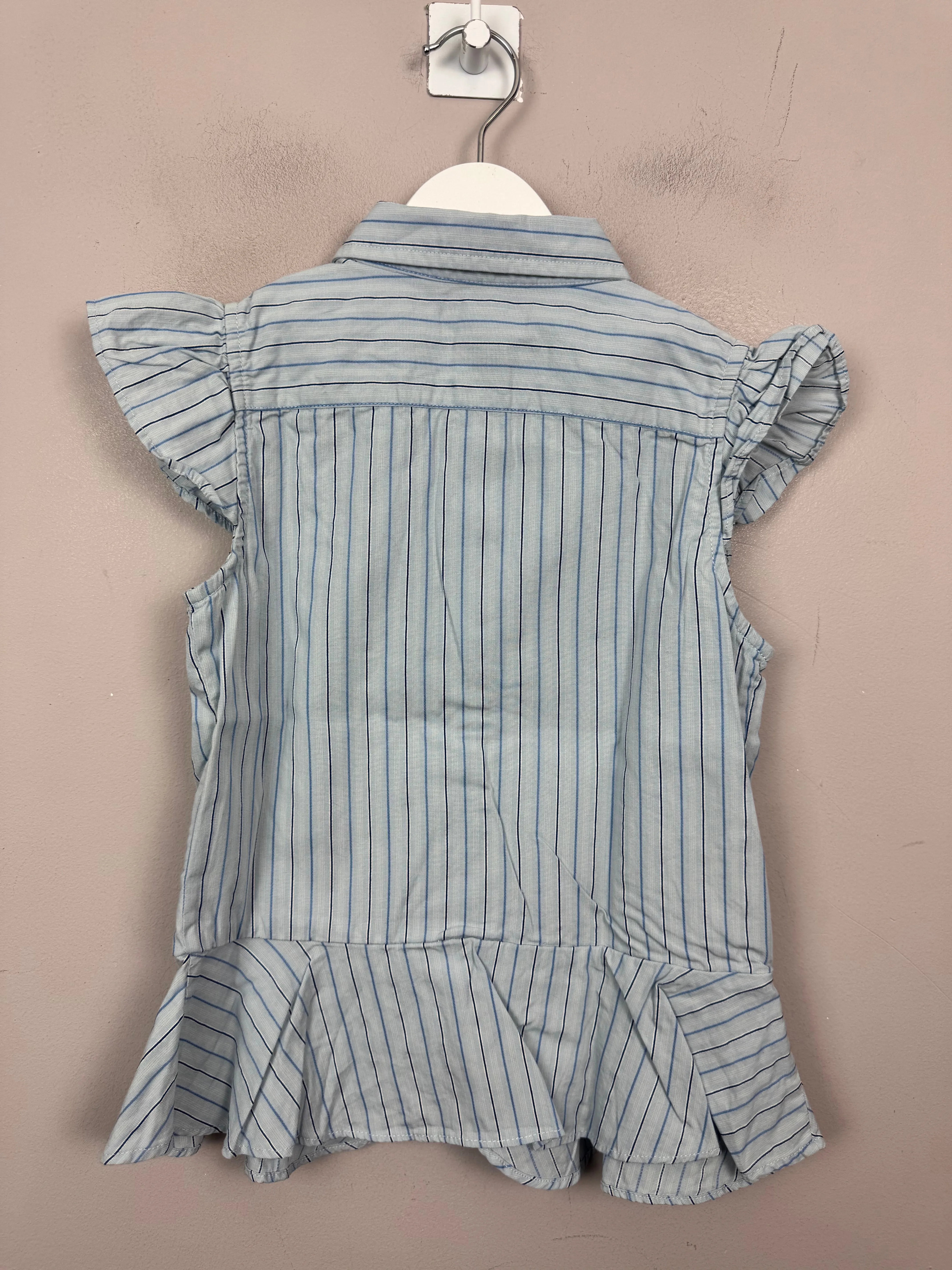 Vintage Ralph Lauren Blue Stripe Blouse 6y