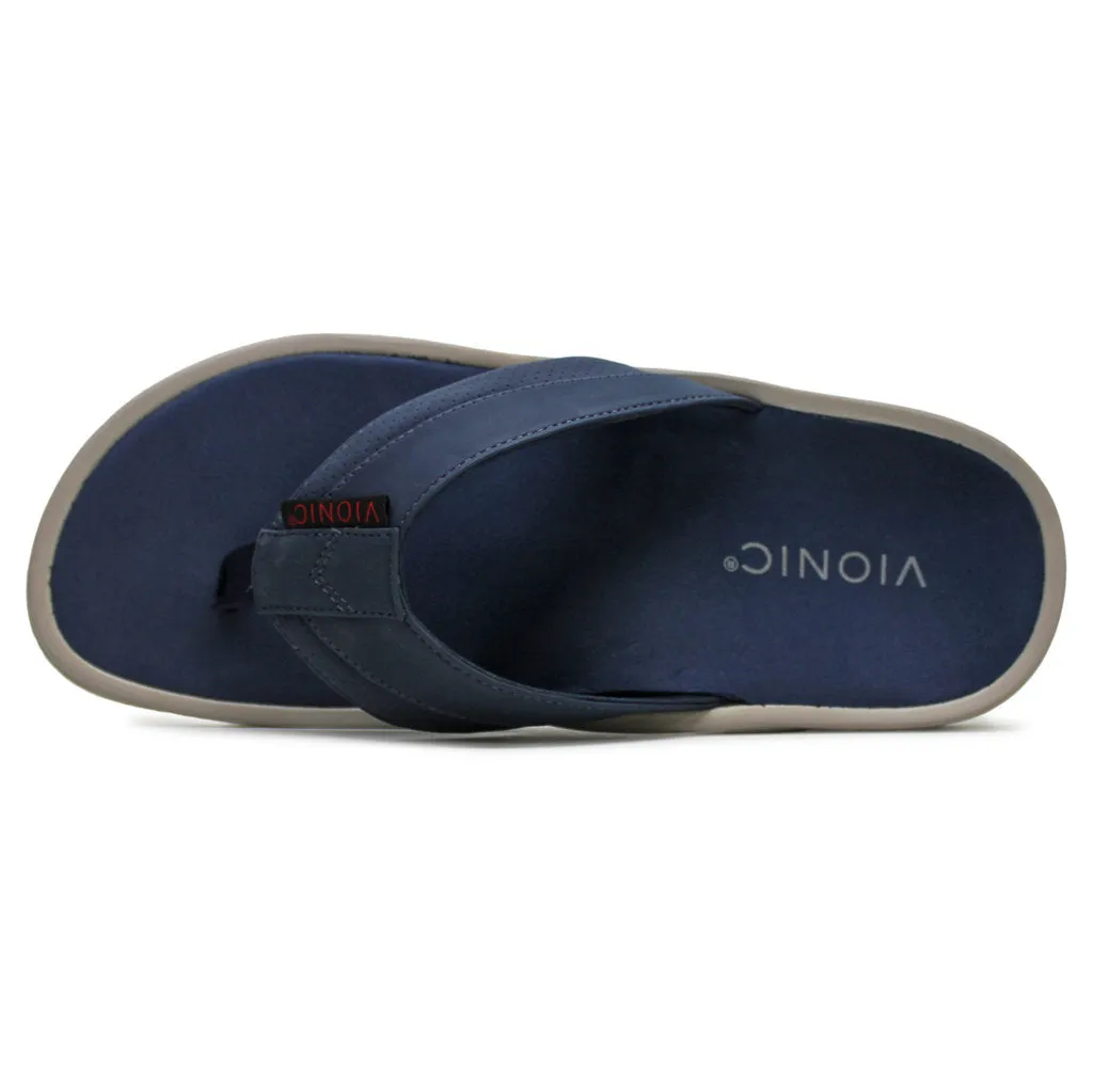 Vionic Wyatt Textile Synthetic Men's Flats Toe Post Sandals