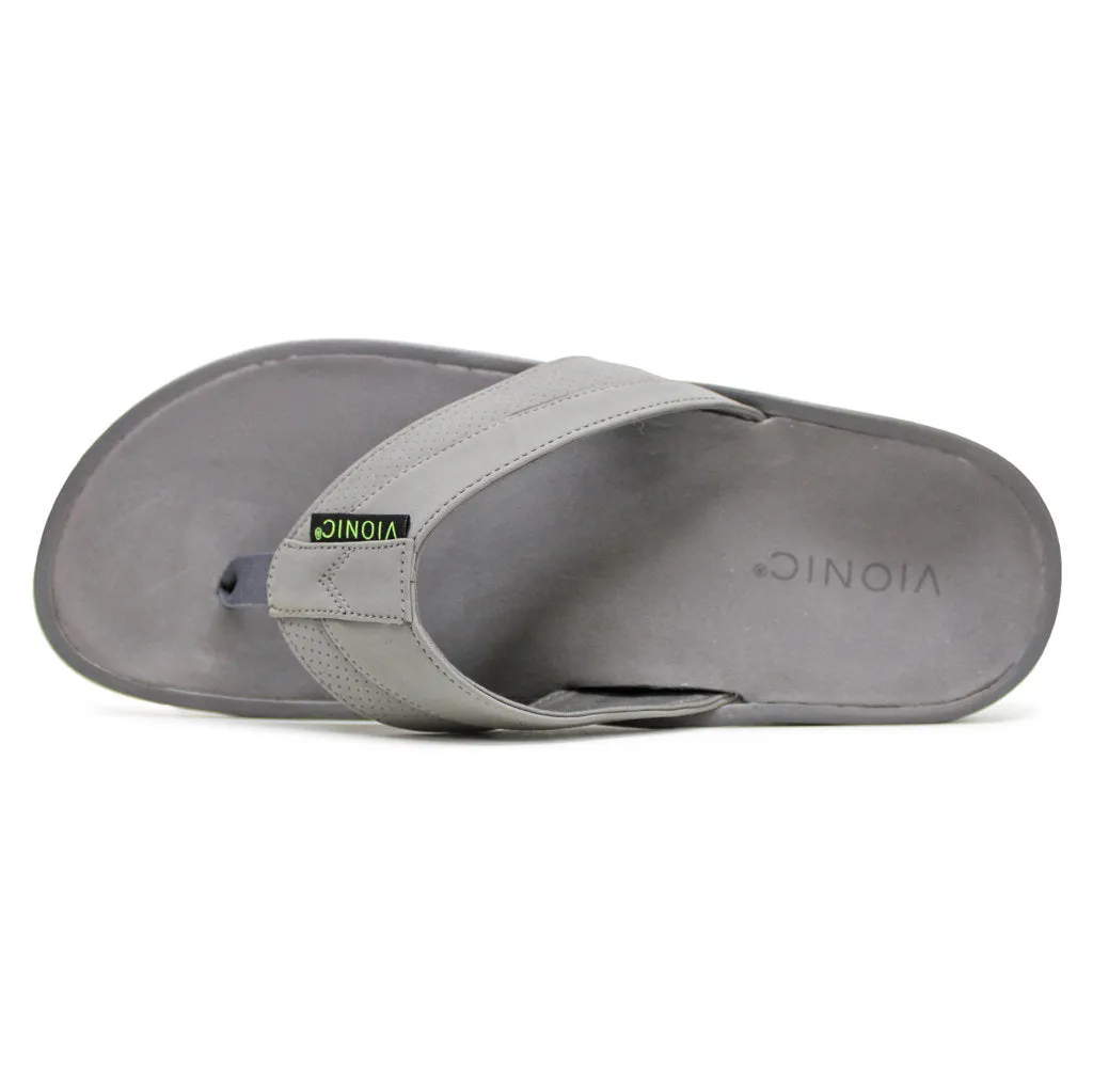 Vionic Wyatt Textile Synthetic Men's Flats Toe Post Sandals