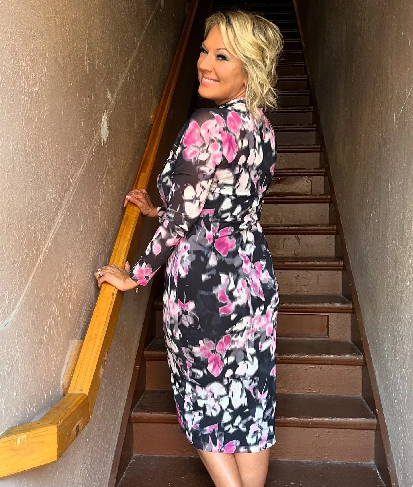 Vivienne Mesh Midi Dress