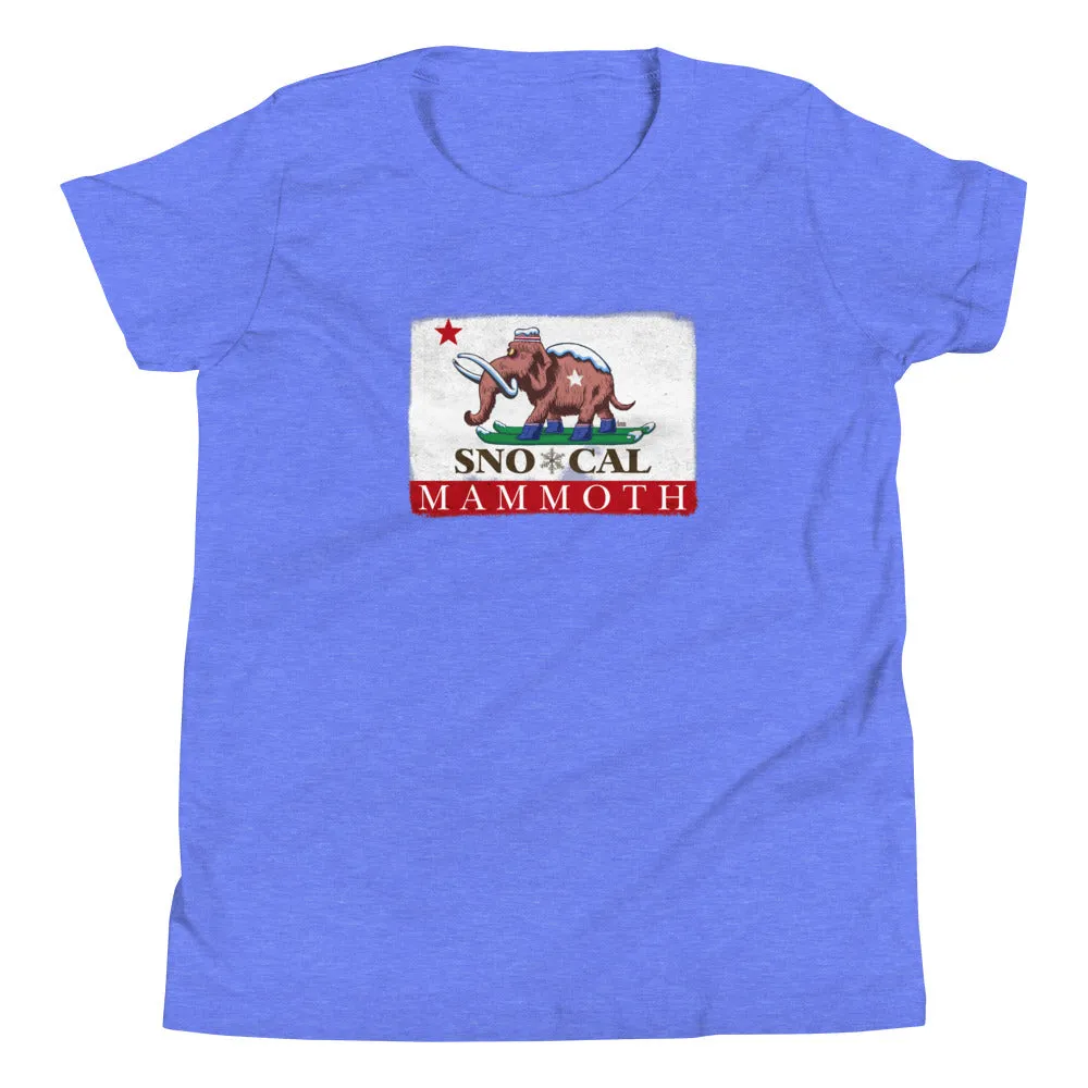 Wally the Woolly Mammoth CA Flag Kids Shirt