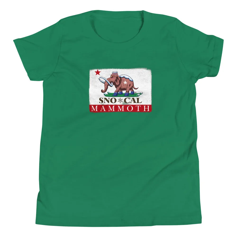Wally the Woolly Mammoth CA Flag Kids Shirt