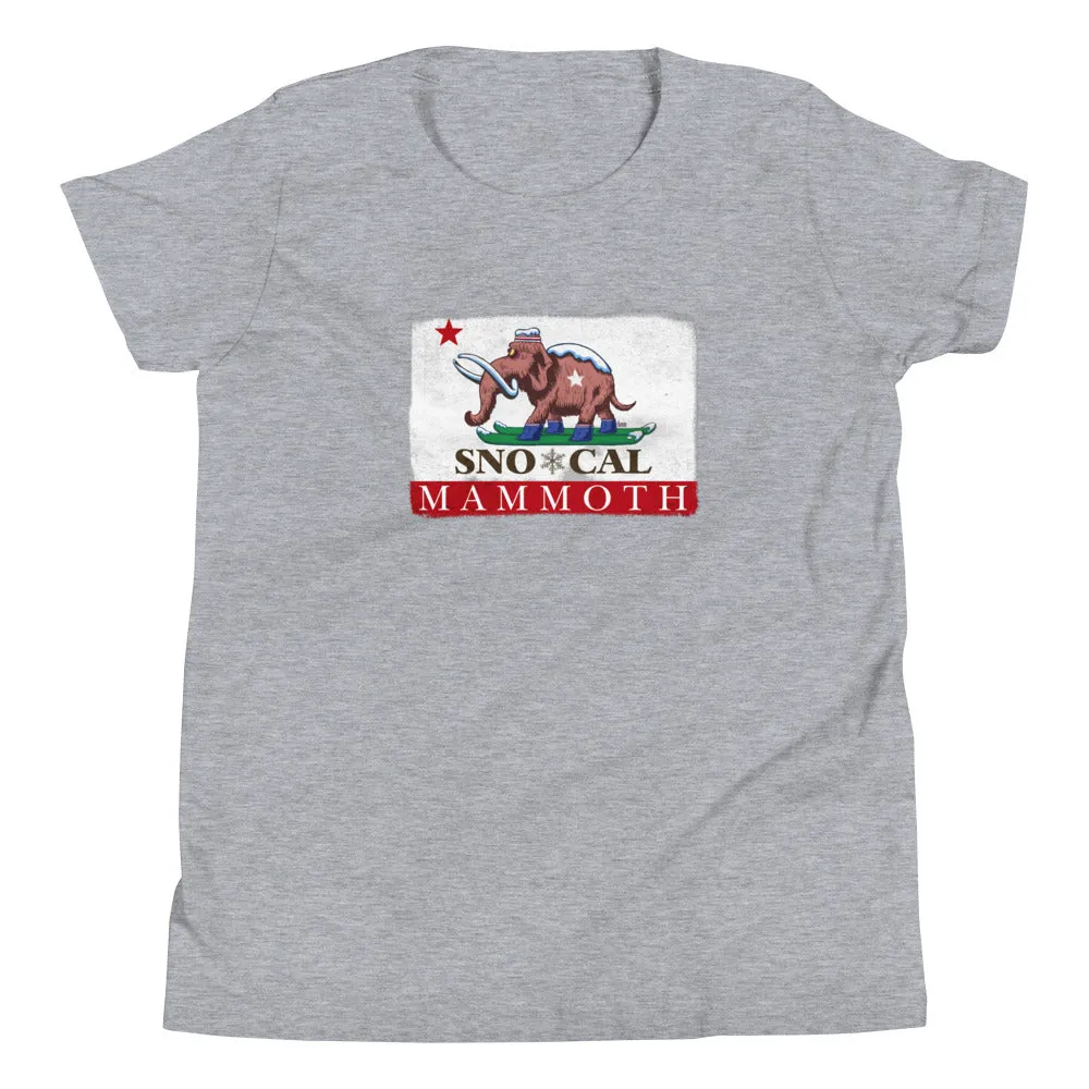 Wally the Woolly Mammoth CA Flag Kids Shirt