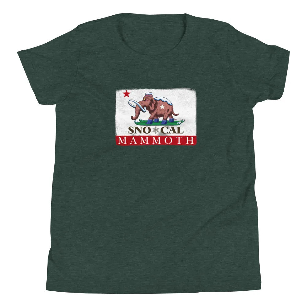 Wally the Woolly Mammoth CA Flag Kids Shirt
