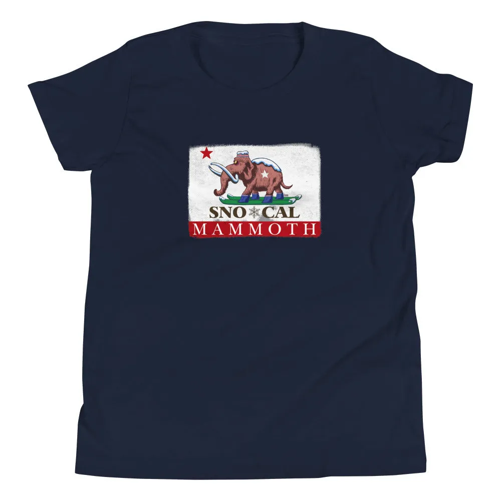 Wally the Woolly Mammoth CA Flag Kids Shirt