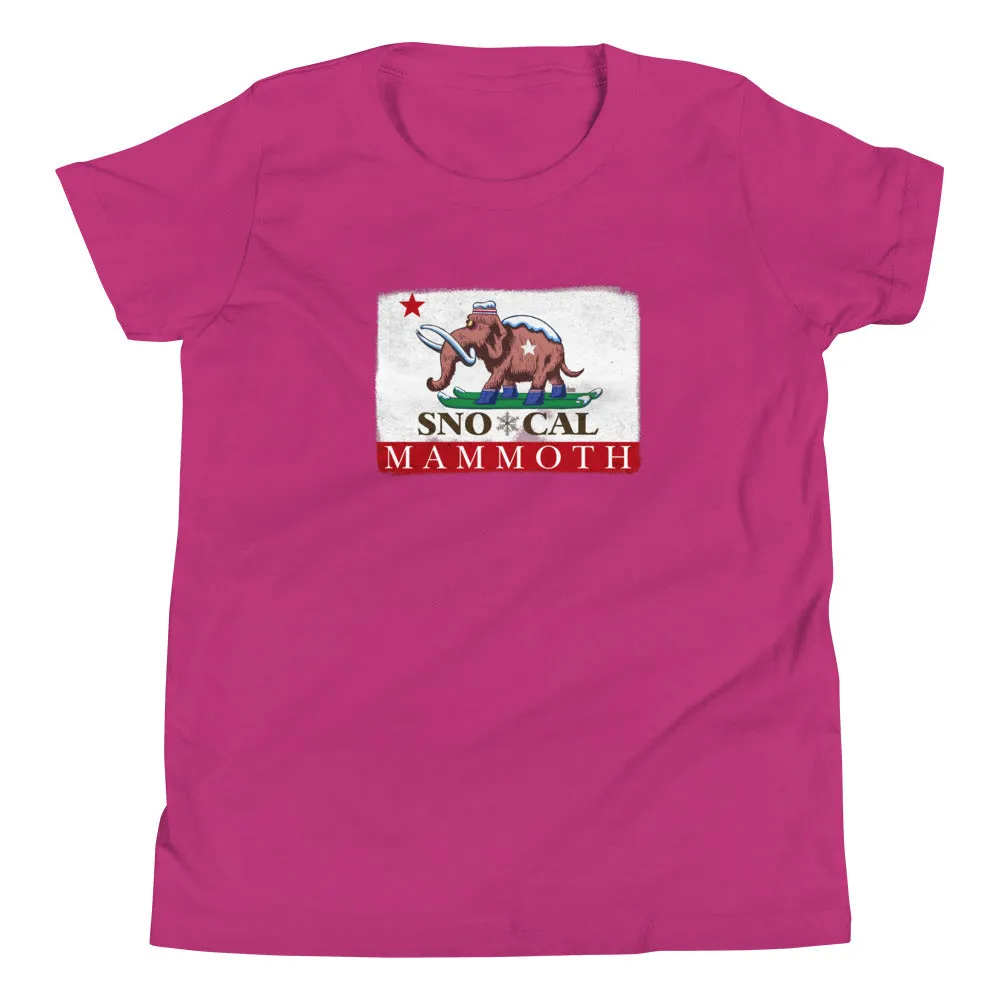 Wally the Woolly Mammoth CA Flag Kids Shirt