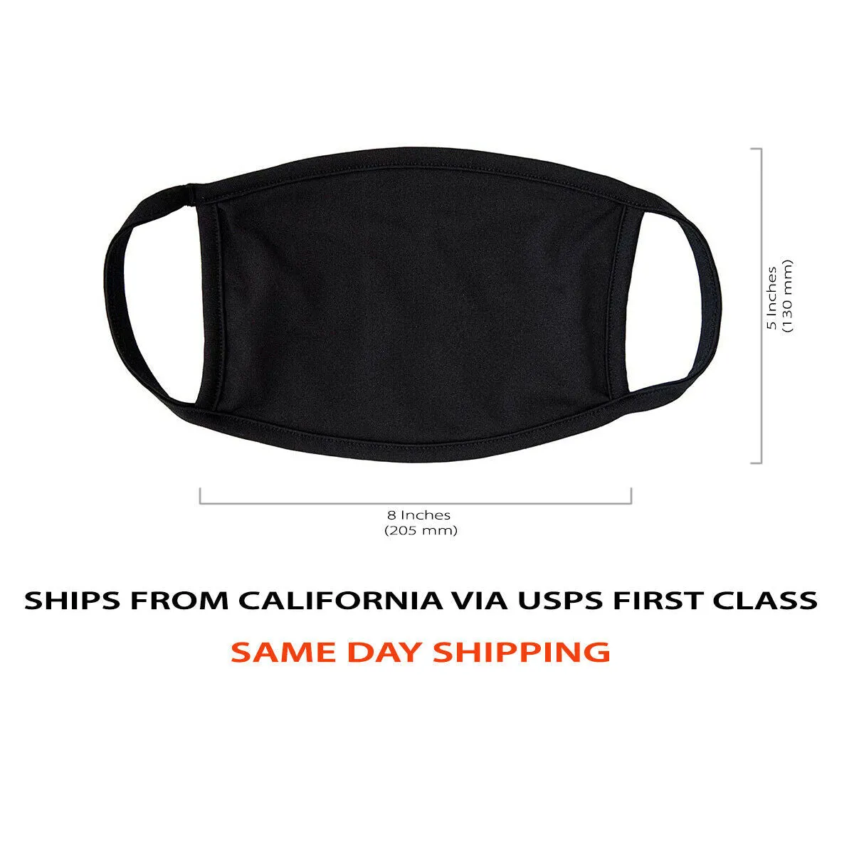 Washable Reusable Face Cover Mouth Cover, Unisex (In Stock) 3 Pack - Made In USA