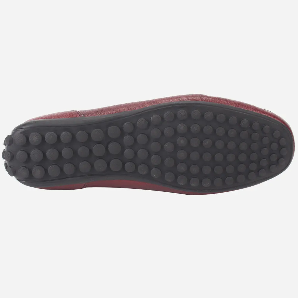 Women "BORLA" Buckled Leather Moccasins