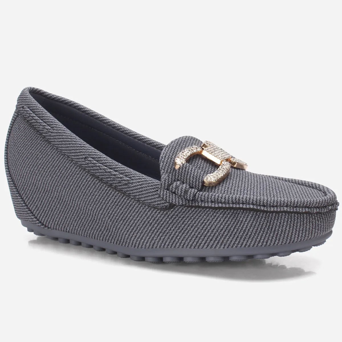 Women's "BENEDITTA" High Wedge Comfy Moccasins