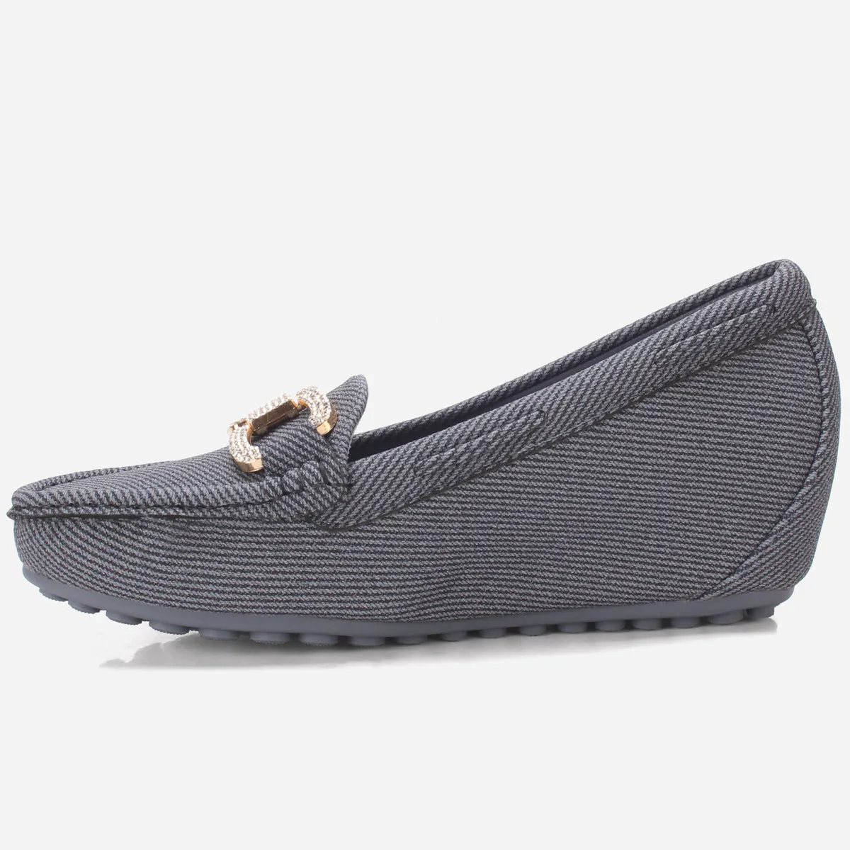 Women's "BENEDITTA" High Wedge Comfy Moccasins