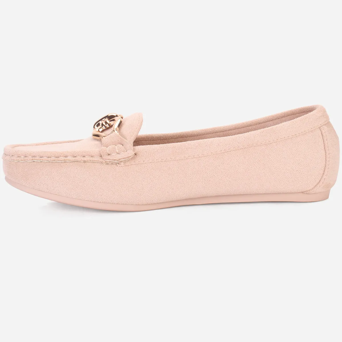 Womens "DOIRE" Flat Comfy Slide In Moccasins