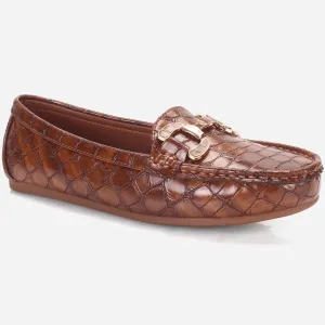 Womens "MAEYRUM" Flat Comfy Slide In Moccasins