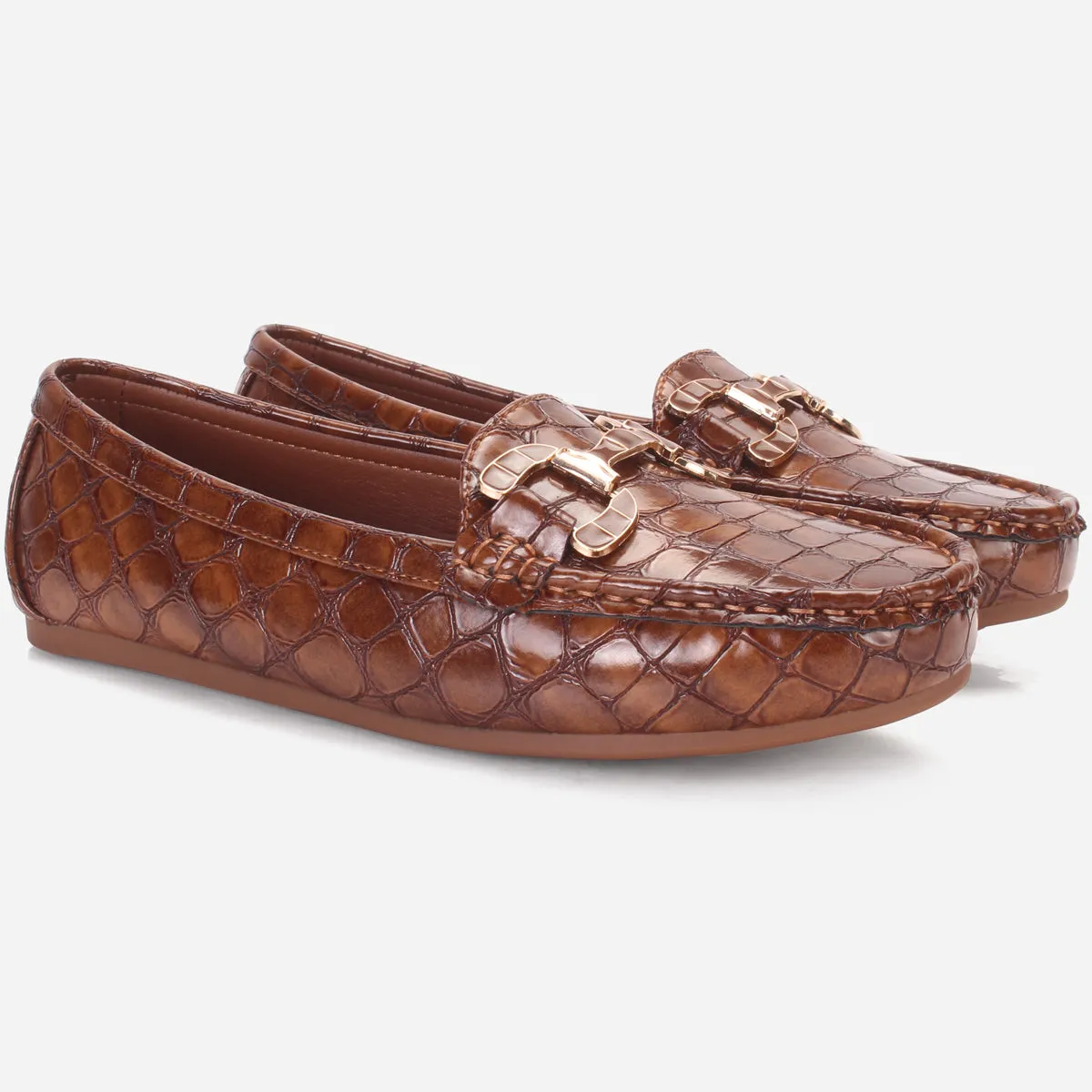 Womens "MAEYRUM" Flat Comfy Slide In Moccasins