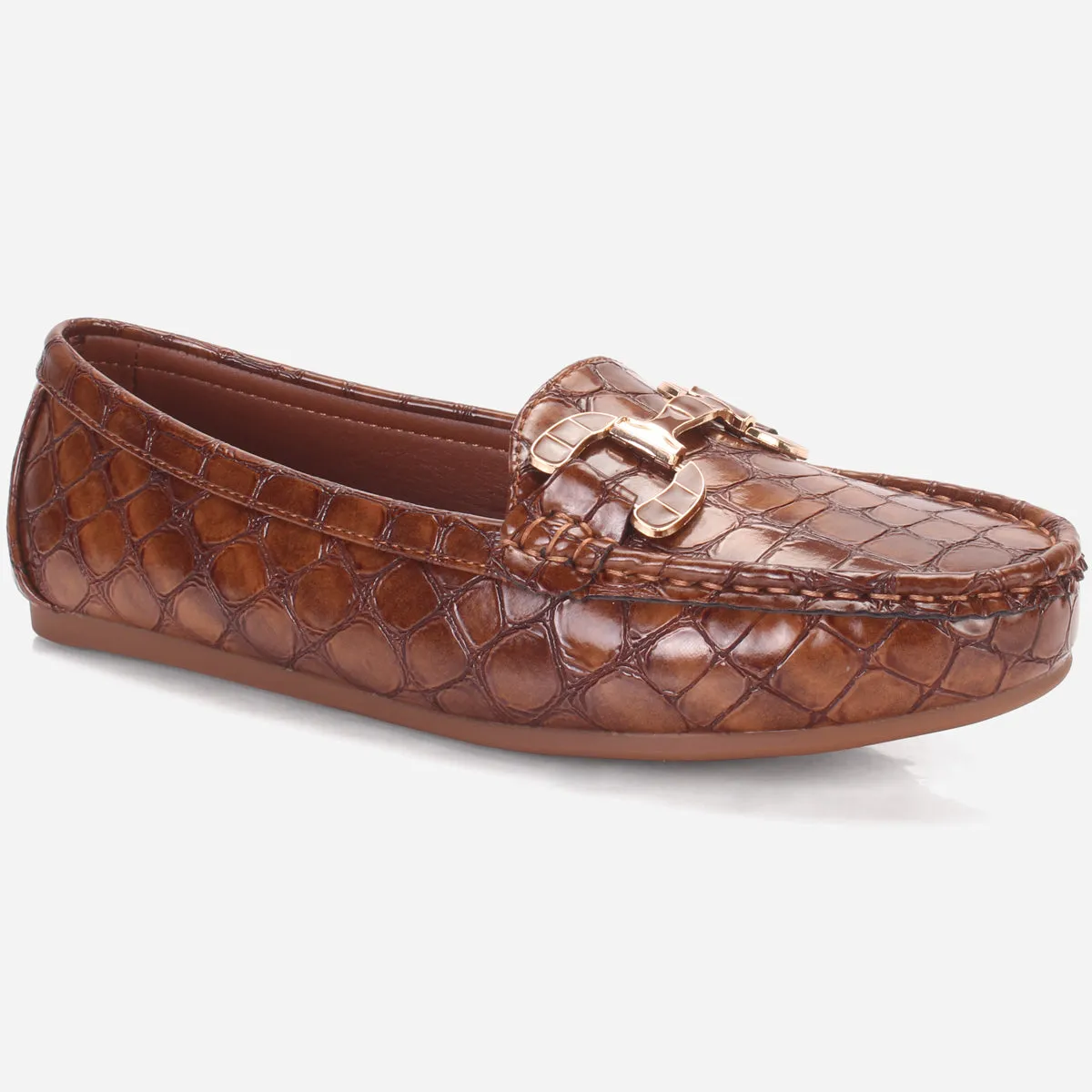 Womens "MAEYRUM" Flat Comfy Slide In Moccasins