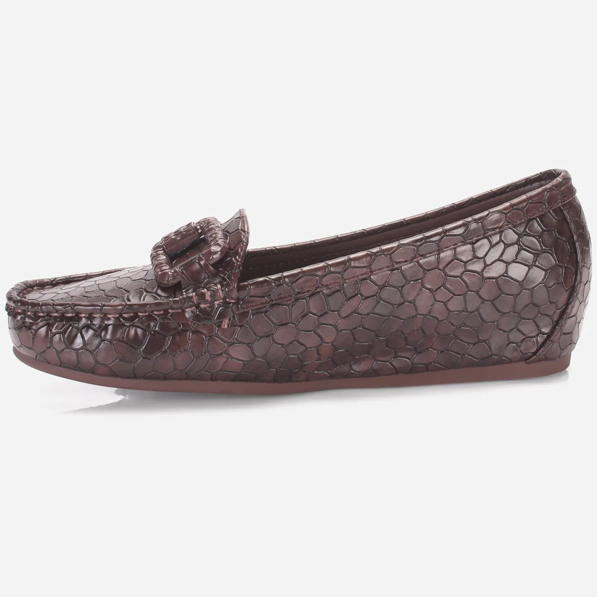 Womens "NOOHRY" Wedge Comfy Slide In Moccasins