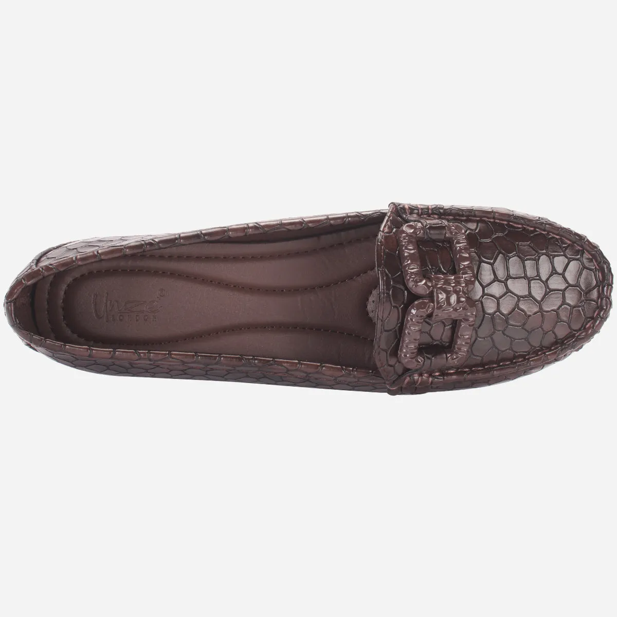 Womens "NOOHRY" Wedge Comfy Slide In Moccasins