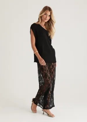 Wynter Lace Pants - Black